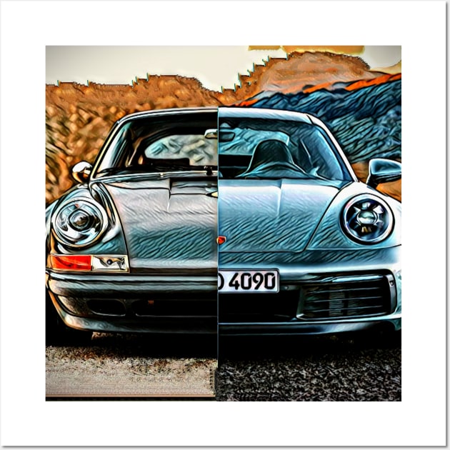 Evolution Porsche 911 Wall Art by d1a2n3i4l5